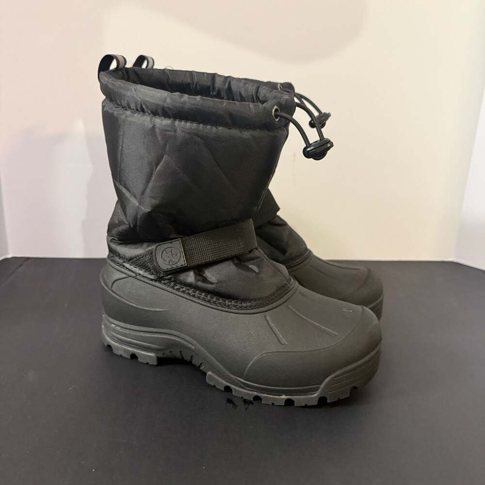 Northside Kids Size 4 Frosty Winter Snow Boots Black 3M Thinsulate Waterproof - Picture 2 of 11